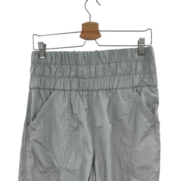Free People Movement Way Home Joggers Pants Nylon Windbreaker Gray Size Small - Picture 3 of 11